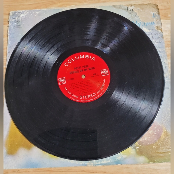 Vintage Patti Page Gentle On My Mind LP 1968 Columbia Stereo Little Green Apples - Picture 3 of 4